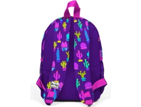 Resim Coral High Kids Mor Kaktüs Desenli Iki Bölmeli Yuva Sırt Çantası 23337 