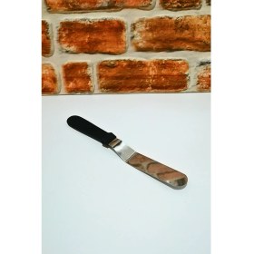 Resim Bakalit Saplı Çelik Eğri Spatula - Pasta Spatulası-Sıvama Spatulası-1 Adet 