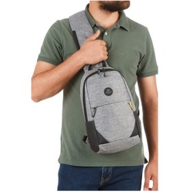 Resim Newish Polo Erkek Usb Çıkışlı Çapraz Bel Ve Omuz Çantası New321 - Gri 