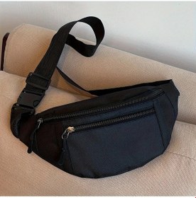 Resim Willowhaven Hafif Ayarlanabilir Bel Çantası Çok Bölmeli Siyah Koşu Yoga Seyahat Siyah 