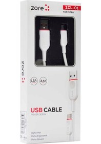 Resim Zcl-01 Micro Usb Kablo-Beyaz 