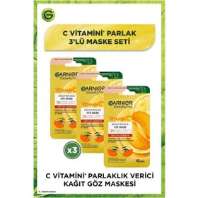 Resim Garnier C Vitamini Parlak Aydınlatıcı Göz Maskesi Seti 3'lü 