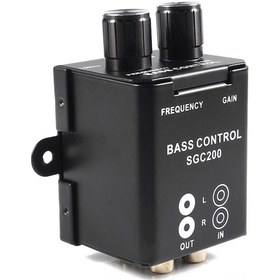 Resim Neevoyu Sgc200 Araba Ses Güçlendirici Kontrolörü - Bass/gain Ayarı, Rca Bağlantı, Siyah Metal, Araba Ses Sistemini Geliştirir 