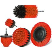 Resim 3 Adet-11 Adet Elektrikli Scrubber Fırça Matkap Fırça Seti Güç Matkaplar 5pcs Red 