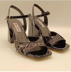 Resim Cadis Siyah Topuklu Sandalet Siyah 