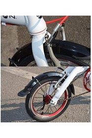 Resim Streak Bisiklet Çamurluk 20 Inç 14 Inç Jant Uyumlu Ön Arka Takım Seti Çamurluğu 