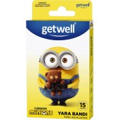 Resim Getwell Minions Teddy Bear Yara Bandı 15 Adet 