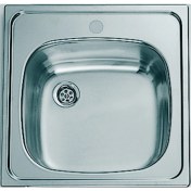 Resim Teka E50 1C Batarya Çıkışlı Pas.Çelik Evye 