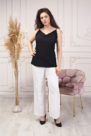 Resim Ayhanlar Collection Dantelli Atlet Bluz 