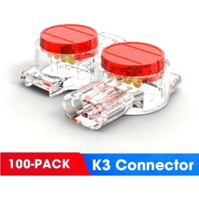 Resim Wangxi Wo-k3-100 100 Adet K1 K2 K3 Rj45 Rj11 Kablo Bağlantı Terminali Ethernet Telefon 