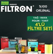 Resim Citroen Berlingo 1.9 Filtron Filtre Bakım Seti 2002-2008 4Lü 553224625 