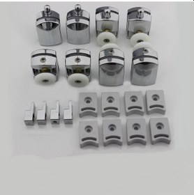 Resim Cam Duşakabin Tekerlek Takımı 8 Adet Kromajlı Rulman Set Duş Kabi 