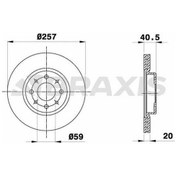 Resim Fren Diski Ön Doblo Albea Lınea Bravo Panda 1.4 / 1.3jtd Stılo Idea 1.2 16v 1.3jtd Tempra Tıpo 2 