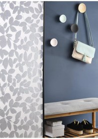 Resim Technosmart 45x100cm Yaprak Desenli Statik Cam Filmi Kaplama Mutfak Ofis Banyo Pencere 