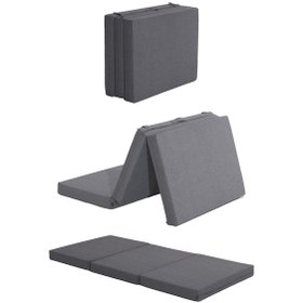 Resim Neosleep Katlanır Yatak Yer Yatağı Misafir Yatağı Yoga Yatağı Kamp Yatağı Katlanır Yatak 10 Cm Kalınlık Neo09 Gri 