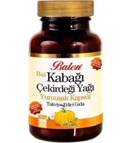Resim Balen Kabak Çekirdeği Yağı 1380 MG 100 Kapsül Bal Kabağı 