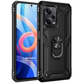 Resim Microsonic Xiaomi Redmi Note 12 Kılıf Military Ring Holder 