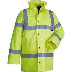 Resim Reflektörlü 300d Oxford İçi Kapitoneli Parka Mont Sarı Sarı 