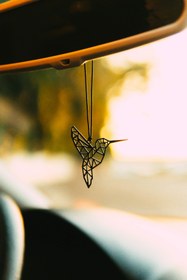 Resim Oyunzu Araba Süsü Metal Sinek Kuşu Dikiz Aynası Süsü 