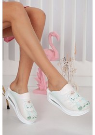 Resim 20Tasarımterlik Şirin Kedi Ortopedik Airmax Medikal Sabo Terlik Çok Renkli 