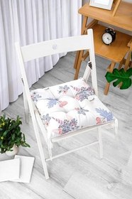 Resim RealHomes Sevimli Kirpik Motifli Özel Tasarım Dijital Baskılı Modern Pofidik Sandalye Minderi 