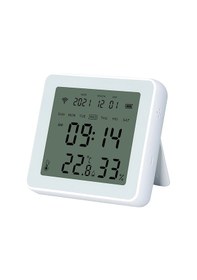 Resim Geeksen Akıllı Wifi Sıcaklık Ve Nem Sensörü - Tuya Uygulaması İle Kontrol, Lcd Ekran, Yüksek Hassasiyet, / Seçenekli 