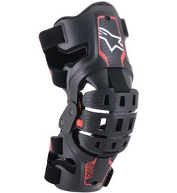 Resim Alpinestars Youth Bionic 5s Diz Koruması Siyah Kırmızı Çok Renkli 