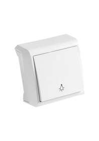 Resim Viko Vera Sıva Üstü Lıght Otomatik Butonu Beyaz 