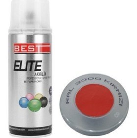 Resim Best Elite Sprey Boya Ral 3000 Kırmızı 400ml 
