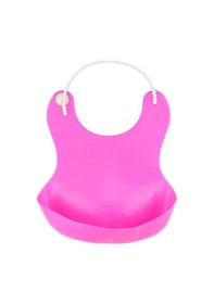 Resim Çocuk Bebek Mama Önlüğü Dökülme Engelleyici Bükülebilir Pembe 