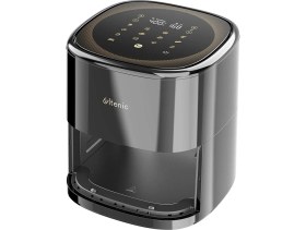 Resim Ultenic K10 Sıcak Hava Fritözü, Ultenic Yağsız Fritöz, 5l Hava Fritözü Dokunmatik LED Ekran Zamanlayıcı/patates Kızartması/pizza Için Ön Isıtma, 1500 W 