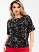 Resim Meriline Style Şık Büyük Beden Bluz 351417182 Siyah 