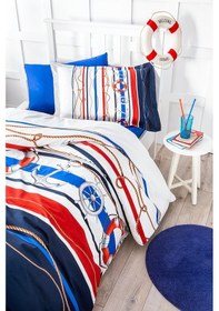 Resim Özdilek Tek Kişilik Ranforce Nevresim Takımı Seashore Mavi (514415534) 