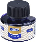 Resim ÇINI MÜREKKEBI 20cc MAVI BR-318 - 12 Adet Brons