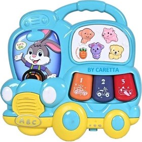 Resim Işıklı Ve Müzikli Otobüs Bebek Piyanosu 