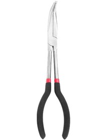 Resim Geeksen 90 Derece Eğik Başlı 11'' Ekstra Uzun Erişimli Burunlu Pense, Kaymaz Saplı 280 Mm Uzun Burunlu Pense 