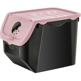 Resim Özbience Havalandırmalı Patates ve Soğan Saklama Kabı 12 Lt Pudra Pembe 