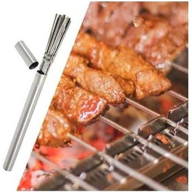 Resim Pazly Suntek Şiş Şiş Metal Izgara Izgara Izgara Adet 50 30cm Fg 