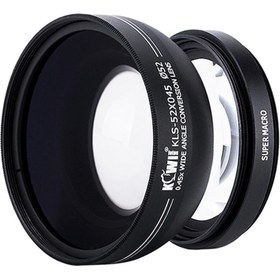 Resim Kiwifotos KLS-52X045 52mm 0.45x Geniş Açı & Makro Çevirici Lens 