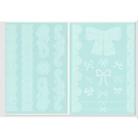 Resim Enhavalı Beyaz Kına Gelin Dövmesi Model2 