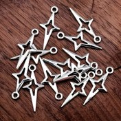 Resim 27 adet Şık Yıldız Şekilli Dangle Charms 