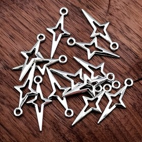 Resim 27 adet Şık Yıldız Şekilli Dangle Charms 