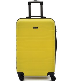 Resim Fossil 3 Lü Valiz Seti Sarı 123x Kabin Orta Büyük - 8 Tekerlekli Ultra Hafif Dayanıklı Bavul Sarı 