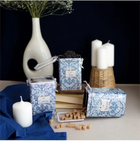 Resim Evle Dikdörtgen Kilitli Saklama Kabı 75x100x150 3 lü Set, Azulejos TCS 