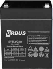 Resim Orbus 12v 5 Ah Akü Kuru Tip (90*70*101) (1.3 Kg) N11.17604 