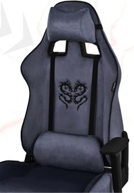 Resim XMAX / Rio Plus Balerion Terletmez Kadife Kumaş Antrasit Gaming Oyuncu Koltuğu / 120 Kg Taşır 