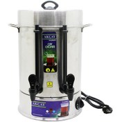 Resim Akçay ZHT2780 80 Bardak Semaver Elektrikli Çay Otomatı Inox 