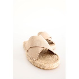 Resim Bej Espadril Terlik 24112-bej Bej 