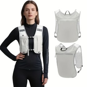 Resim Kadın & Erkek Hafif Koşu Yeleği Sırt Çantası - Fermuarlı Cep ve Su Matarası Tutuculu, Ergonomik Tasarım, Pedli Arka Panel, Nefes Alabilir Mesh Kumaş ile Doğa yürüyüşleri Bisiklet Spor Salonu İçin El Serbest Açık Hava Egzersiz Sütyeni: Treking Dağcılık için Kompakt Dayanıklı Çanta Uzun Mesafi Etkinlikleri İdeal bisiklete Binme doğa gezi koşma gibi İhtiyacınız olan Her Zaman Gerekli Şey 