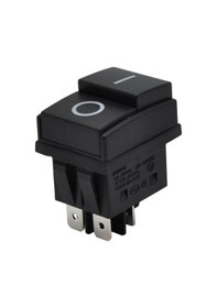 Resim Kare 0-ı Işıksız Geniş Anahtar Yeni Tip Süpürge 4 Pinli Switch 5 Adet 